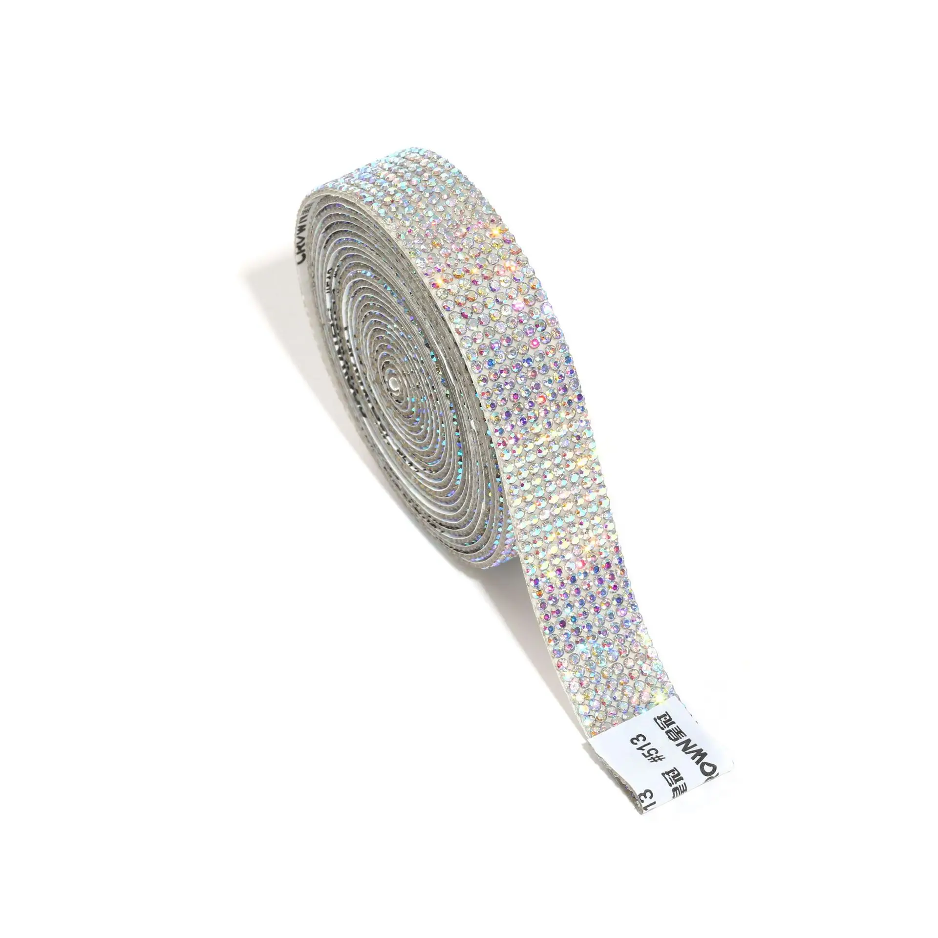 1Yard Multicolor Self-adhesive Shiny Crystal Rhinestone Chain Tape Ribbon for Handmade DIY Shoes Bags Art Craft Phone Decoration