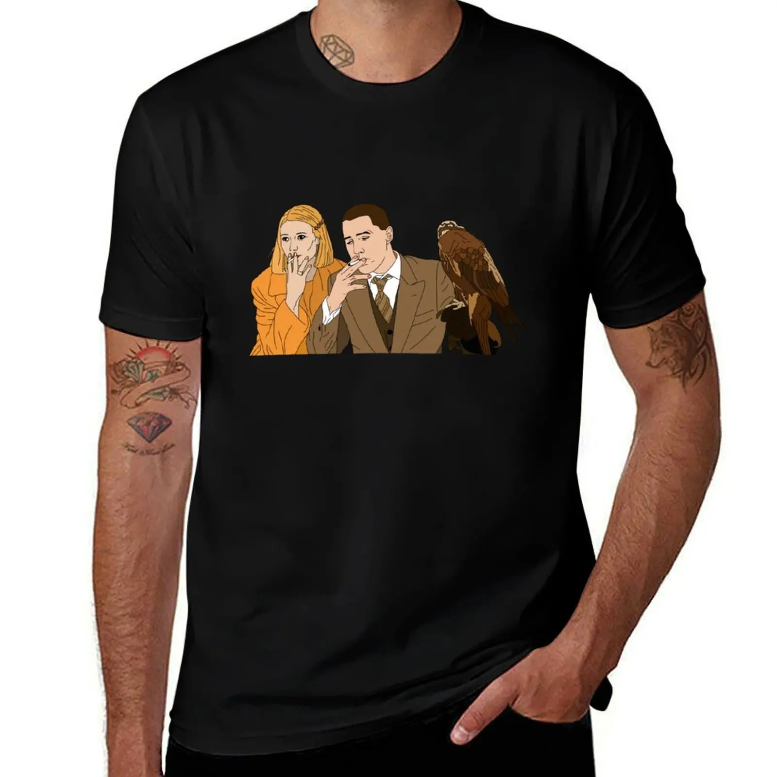 

The Royal Tenenbaums - Margot and Richie T-Shirt Art Pattern Printed Casual Top