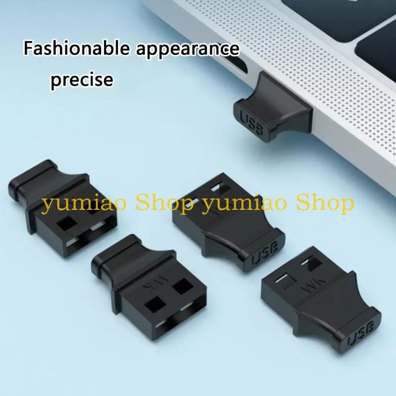 587B Convenient Handle USB Port Protectors Dustproof Caps For USB2.0 USB3.0 Port