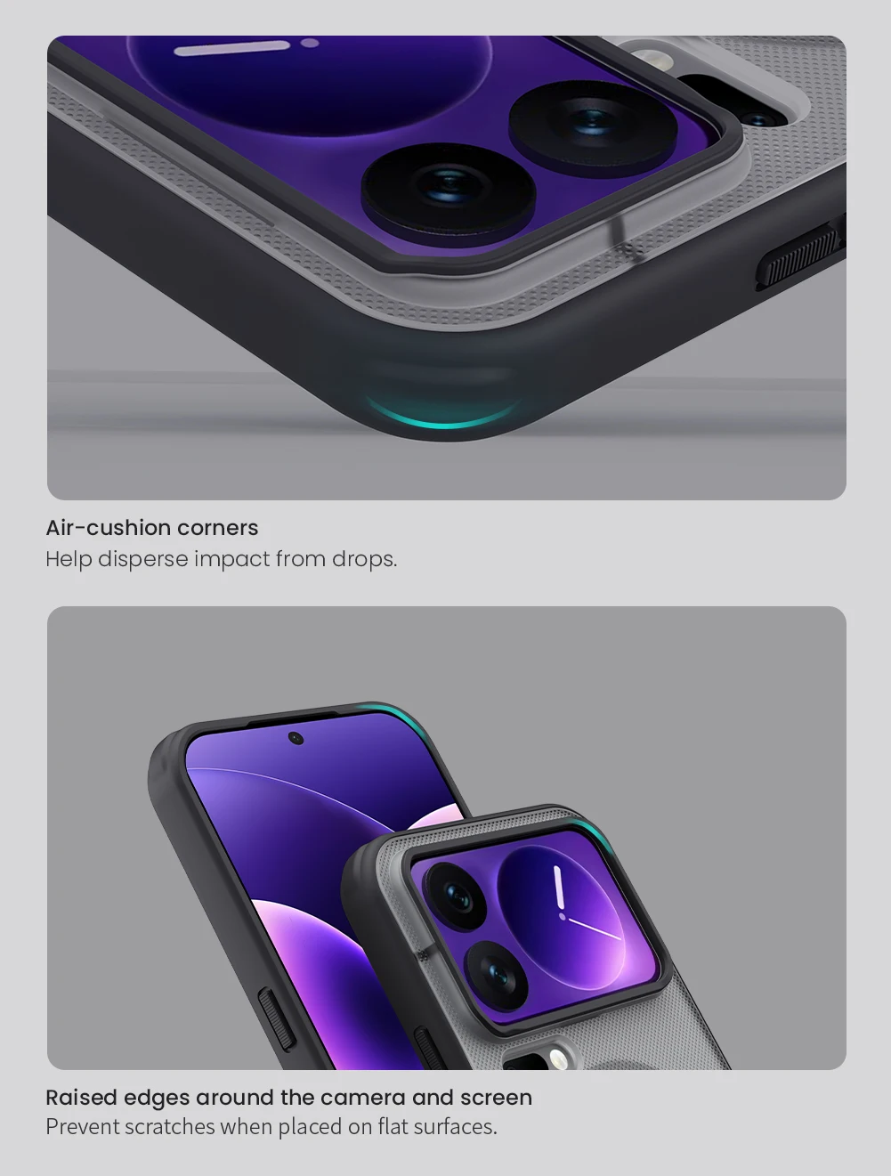 NILLKIN Schutzhülle für Xiaomi 18 Pro Max, passgenaue Hülle, magnetisch, supermatte Oberfläche, hochwertige, matte PC-Schutzhülle. – Detail 7