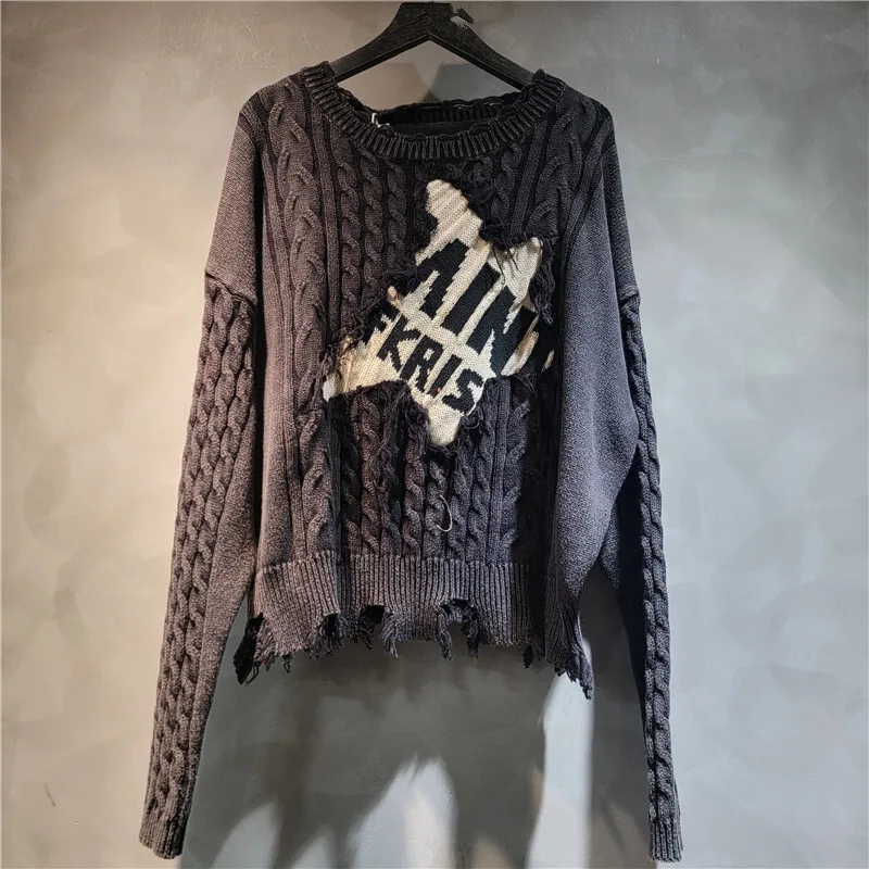 [ZOCI] Personalized trendy, cool, loose fashionable 2024 autumn winter new fabric, contrasting