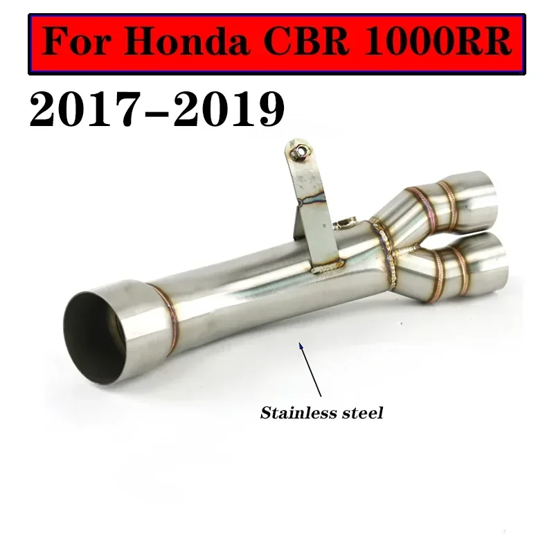 For Honda CBR 1000RR 2017 2018 2019 CBR1000RR CBR 1000 RR 17 18 19 Motorcycle Exhaust Muffler  Mid Link Pipe