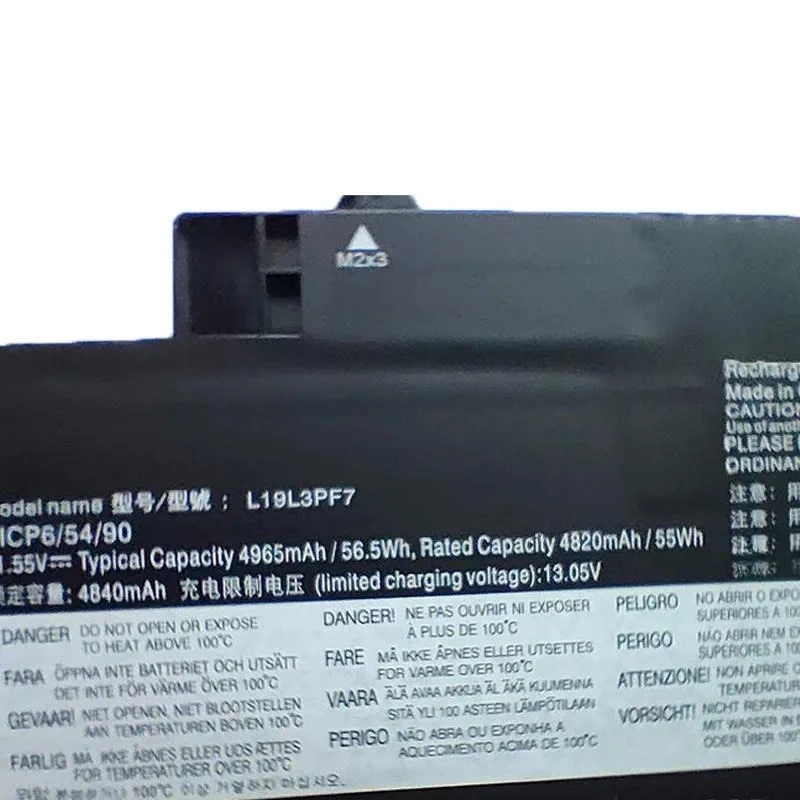 Replacement Battery for Lenovo Xiaoxin Air-14IIL/ARE/ITL/ACL/ALC L19C3PF3 L19L3PF7 Laptop Notebook Power Supply