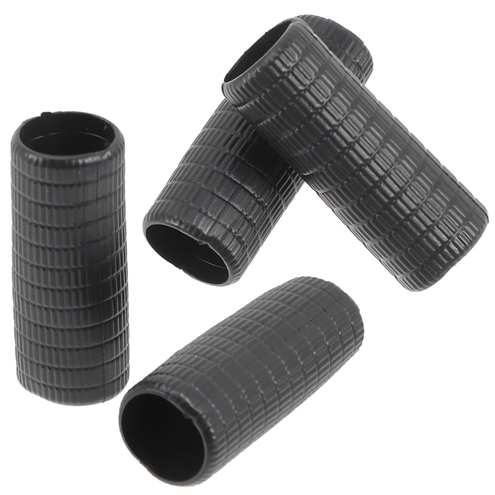 

4 Pcs Bow Grip Violin Tool Hair Instrument Accessories Rubber Parts and Sleeve for Skin