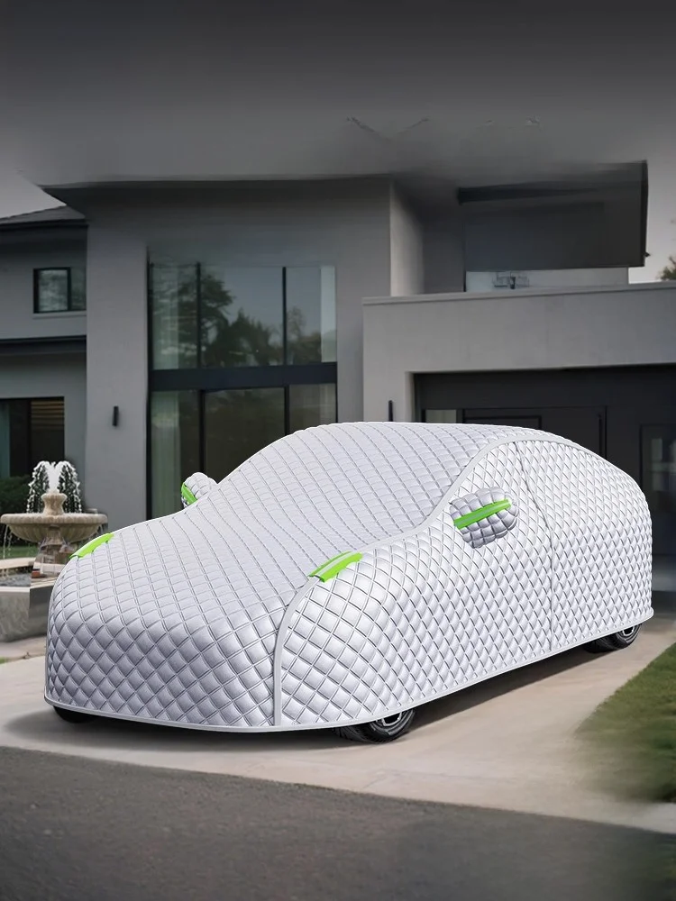

Thickened Oxford Car Cover Sunshade Rainproof Heat Insulation Full Summer Car Protective Cover Four Seasons Universal