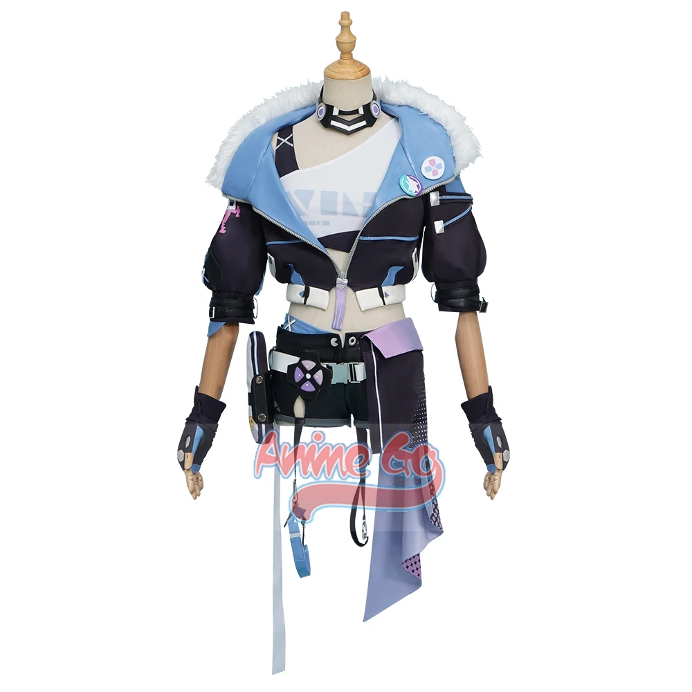 Silver Wolf Cosplay Costume para Mulheres, Game Honkai, Star Rail, Stellaron Hunters, Uniforme com Óculos, Roupas de Halloween, C07704-A