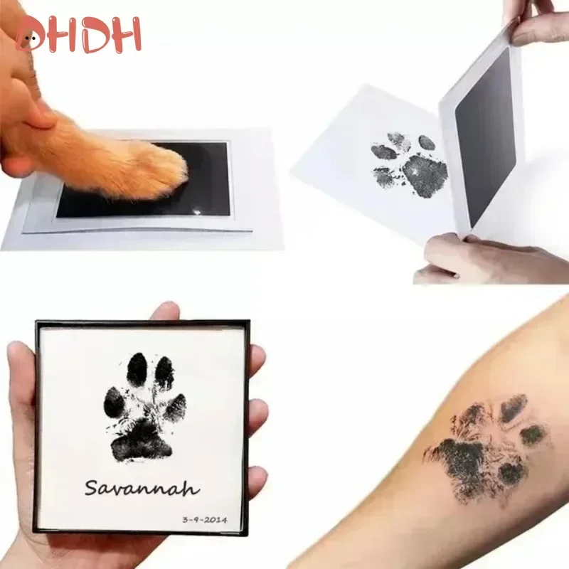 Sichere ungiftige Baby Handabdruck Fußabdrücke Tinten pads berührungs lose Haut Inkless Inkpad Kits Haustier Katze Hund Pfote druckt Souvenirs Geschenke