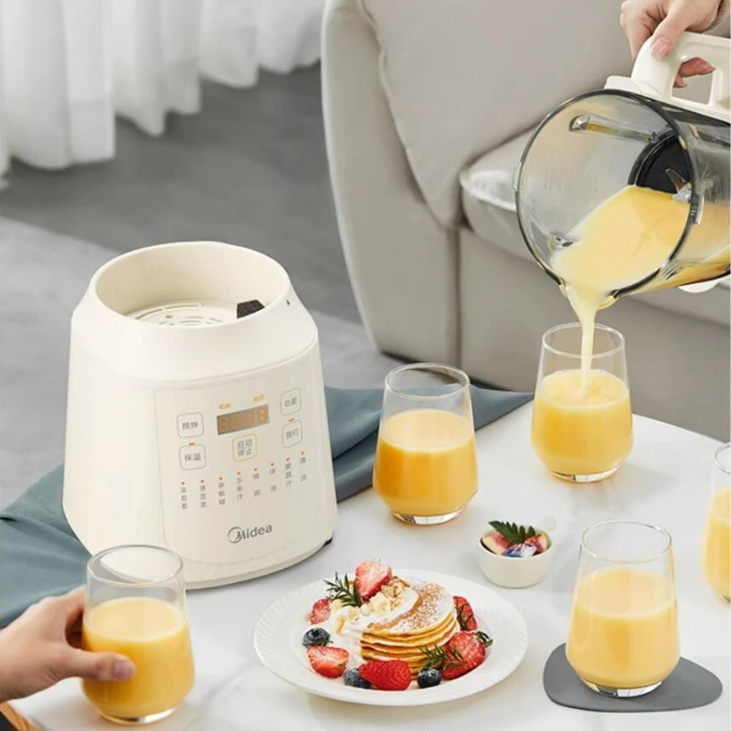 ميديا 220 فولت خلاطات عالية السرعة المنزلية الصغيرة ماكينة تصنيع حليب فول الصويا 1200 واط ماكينة طهي أوتوماتيكية بالكامل متعددة الوظائف