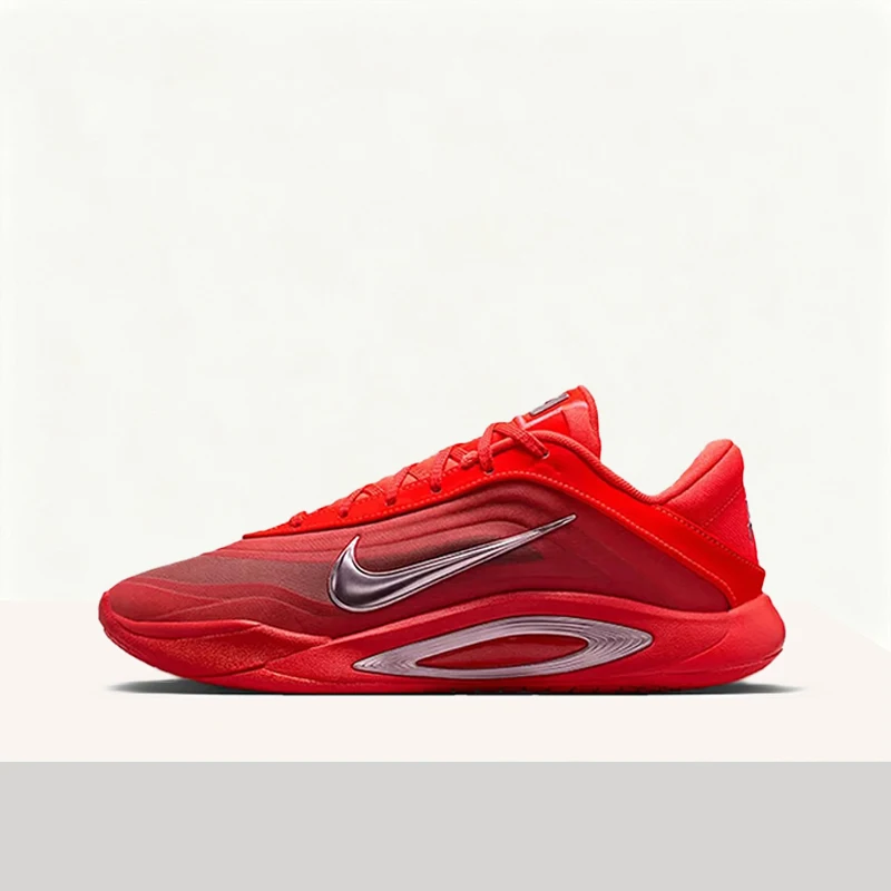 Nike AOne Classic,Stylish,Versatile, Premium, Comfortable, and Breathable Basketball Shoes (Unisex) in Red and Silver FZ8606-602