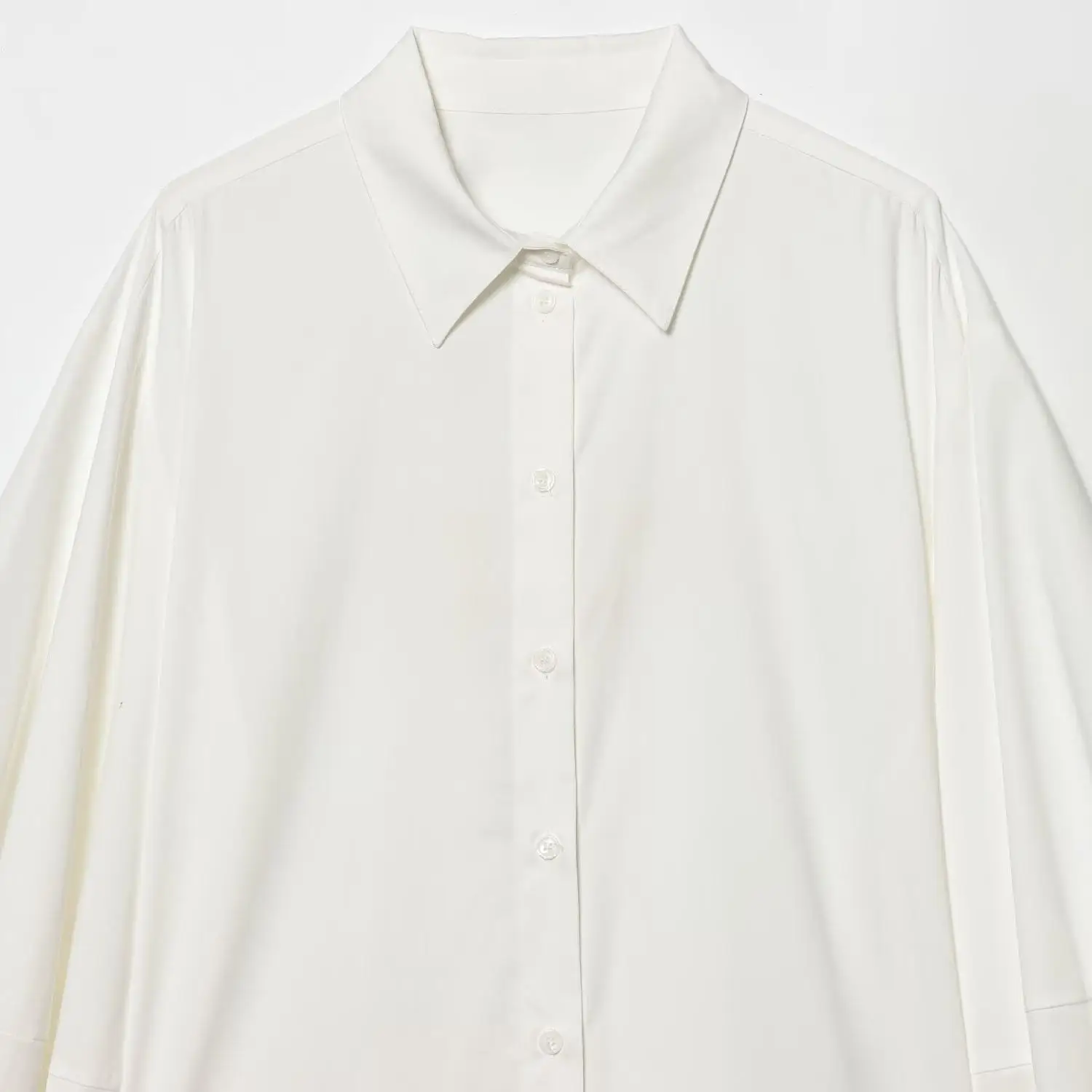 Women White Shirts Blouses Y2k Vintage 2000s Korean Style Elegant Puff Sleeve Long Sleeve Polo-Neck Shirt For Women Clothes 2026