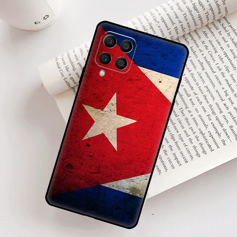 キューバ国旗アートケース Samsung Galaxy M12 M56 M06 M32 M52 M35 M55 M15 M11 M13 M14 M16 M36 M31 M53 M34 M54用