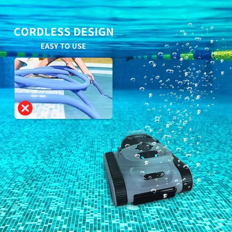 مكنسة كهربائية لحمام السباحة لتسلق الجدران - معدات تنظيف جدار حمام السباحة الفعالة