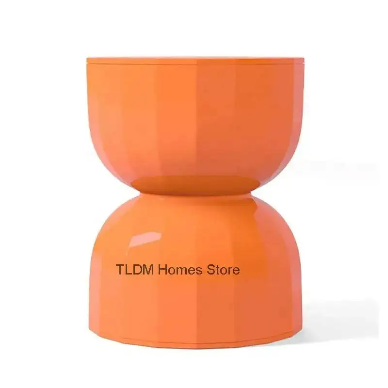 Modern Plastic Coffee Tables Round Side Tables Living Room Multifunctional Decoration Bedside Tables Bedroom Creative Furniture