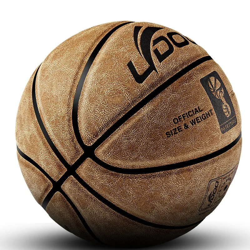 Size 7 Microfiber Basketball for Adults Retro Street Durable Basketball Outdoor Indoor Comfortable Hand Feel Training Match