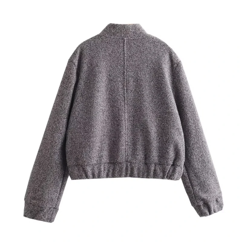 Amazon 2024, jesienny nowy produkt, damski, na co dzień, jednorzędowy, z długimi rękawami, z klapami, luźna, duża kieszeń, płaszcz uliczny