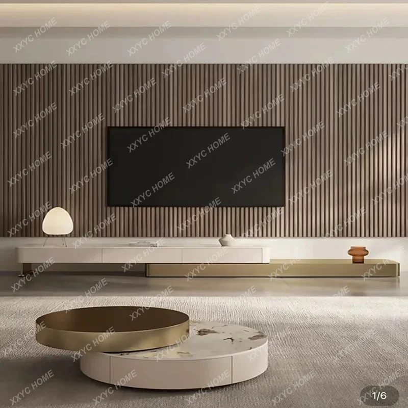 AA Rotating Coffee Table Modern Simple Home Use Large and Small Round Creative Small Apartment Style Tea Table New Model