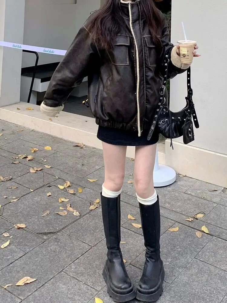 

Куртка из овечьей шерсти, ветровка, женская, текстурированная, на пуговицах, Gorpcore, устойчивая к атмосферным воздействиям, треккинговые, альпинистские, спортивные костюмы Vibe