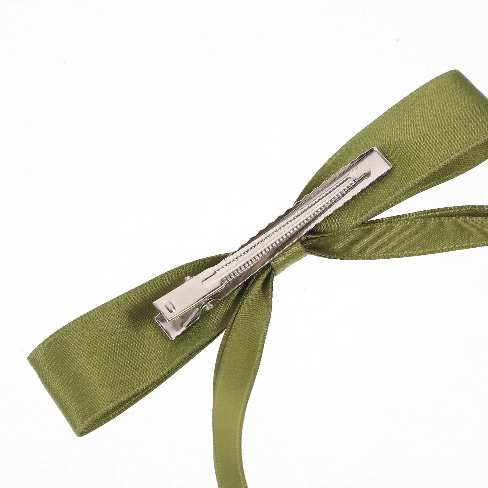 

6pcs Ribbon Hair Clips Bow Hairpin Small Bows for Women Green Black Red Beige Styling Versatile Lightweight