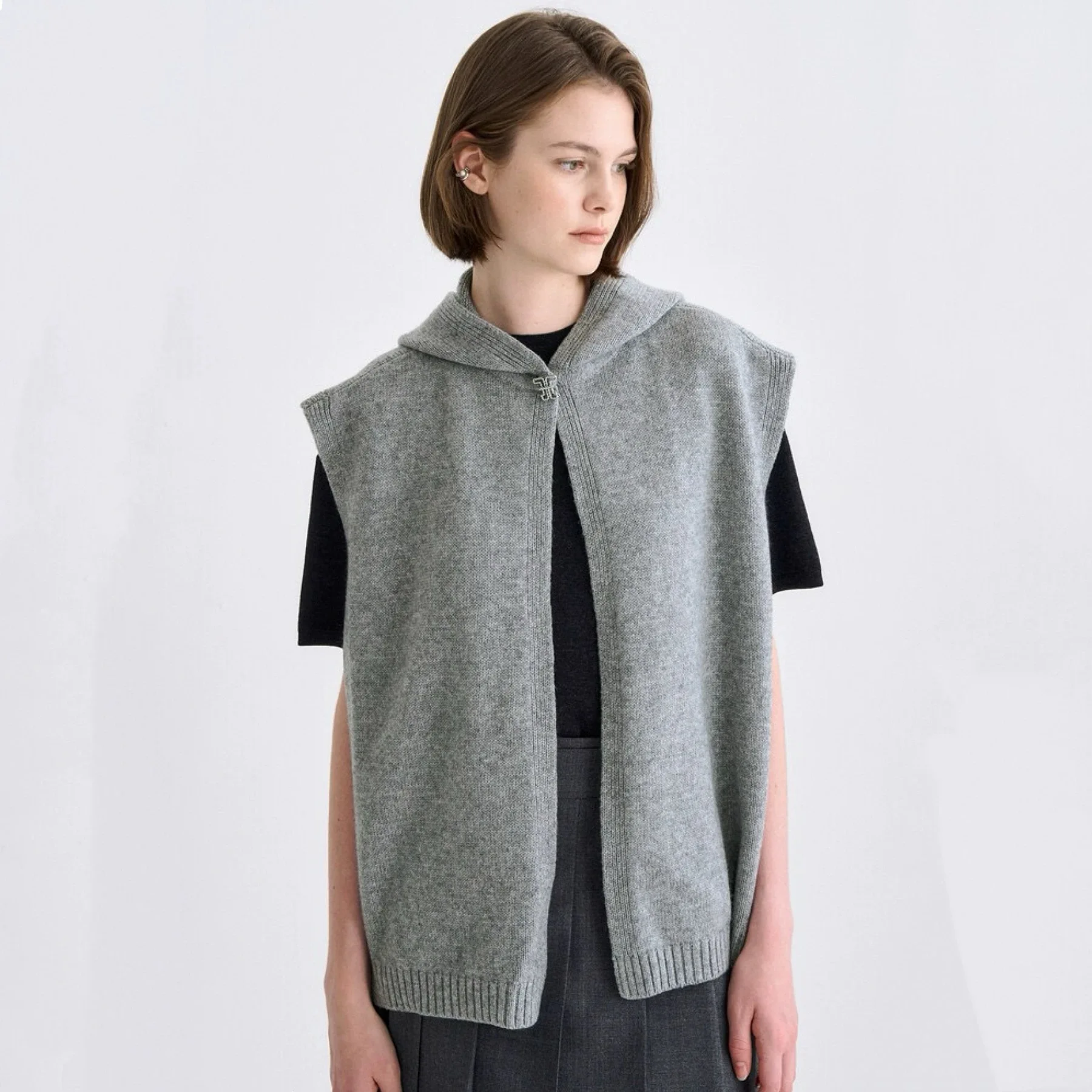 

Hooded Lemon Cheese T25 Autumn Vest New Sle Commute Versatile awl Outerwear Zipper Closure Color Other Material