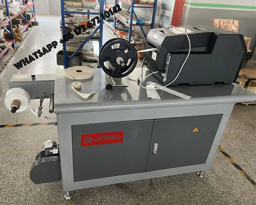 Best sellerJSM-110 Garment Wash Care Label Printing Machine for Satin Ribbon, Nylon Taffeta, Cotton Tape CMYK Digital Label Prin