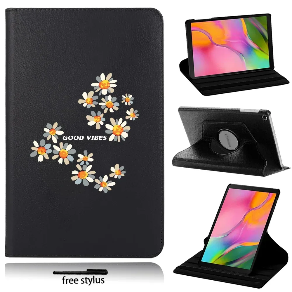 

Tablet Case for Samsung Galaxy Tab A7 10.4 T505 T500/A 10.1 T510/T515/S6 Lite P610 P615 360 Degree Rotating Cover + Free Stylus