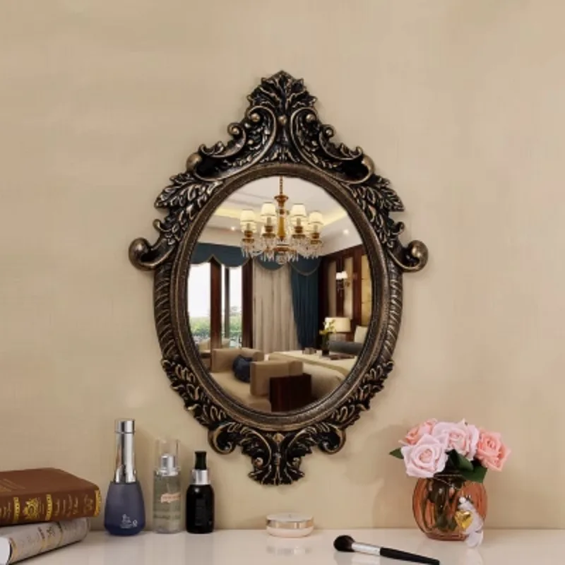 

Cheap Creative Mirror Accent Luxury Design Interior Fashion Vanity Vintage Small Mirror Minimalist Spiegels Ornaments Home Decor