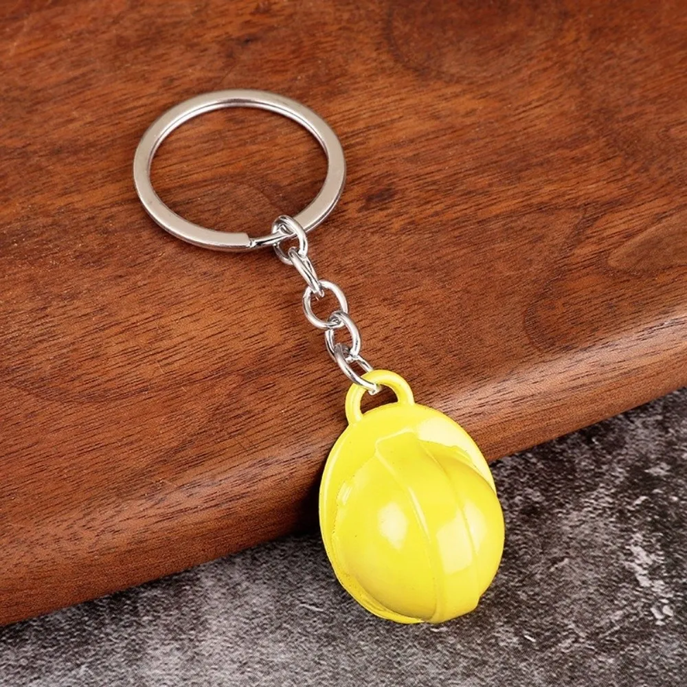 Key Ring Funny Safety Helmet Keychain Creative Ornaments Hard Hat Pendant Mini Friendship Bag Hanging Backpack Accessory
