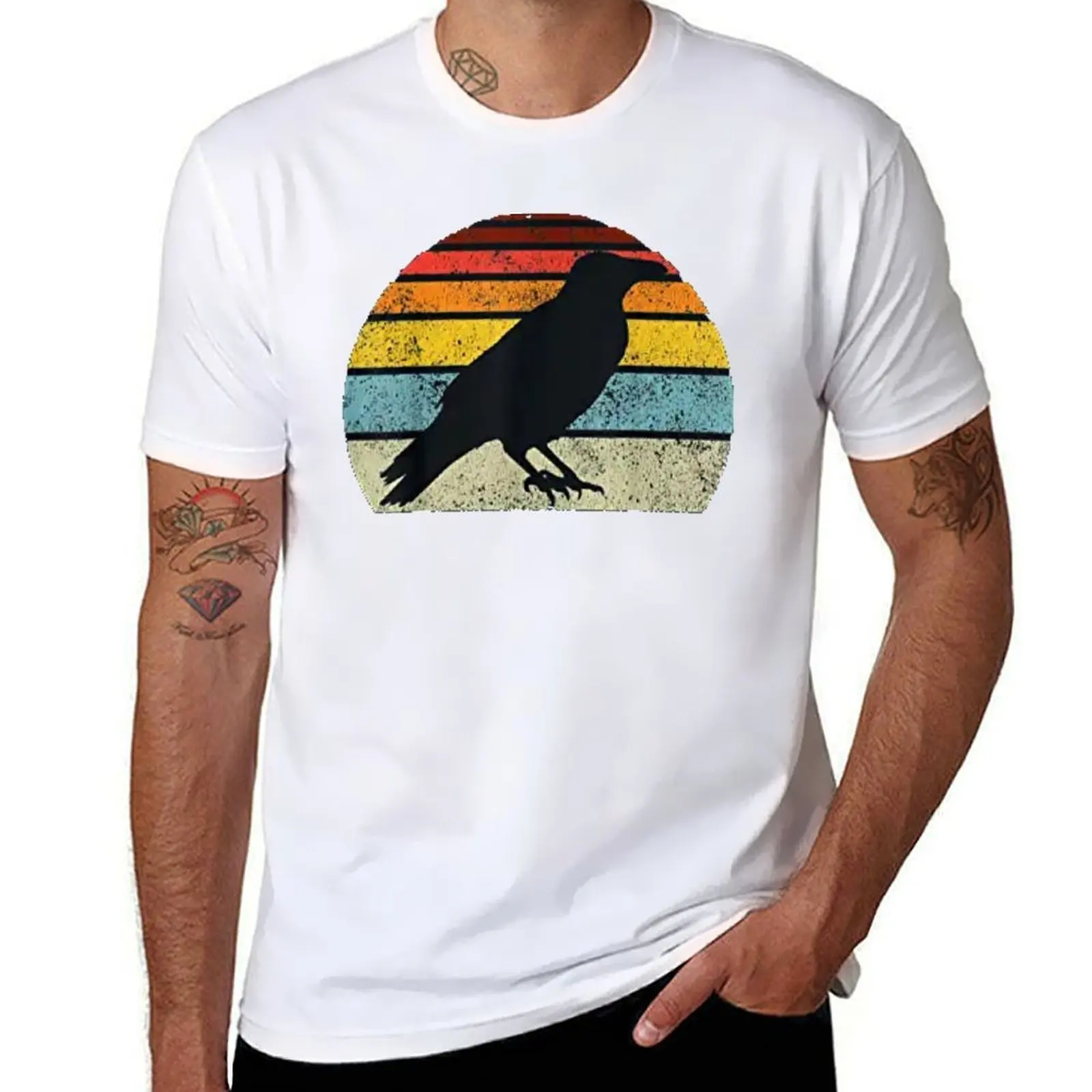 

Counting Sunset Crow , Rock music, Raven T-Shirt Novelty Graphic Tee Shirt
