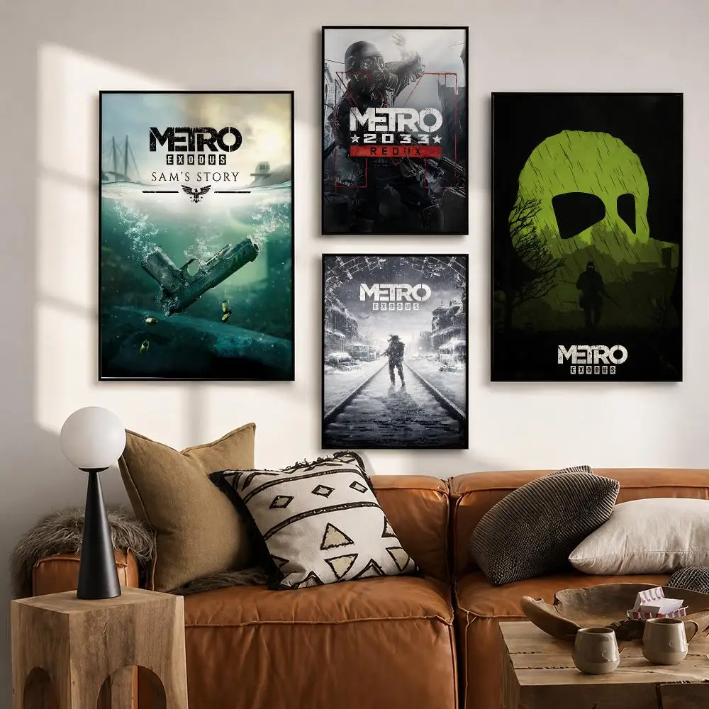 Metro Exodus Poster HD poster wall art self-stick no-residue for home cafe office great gift