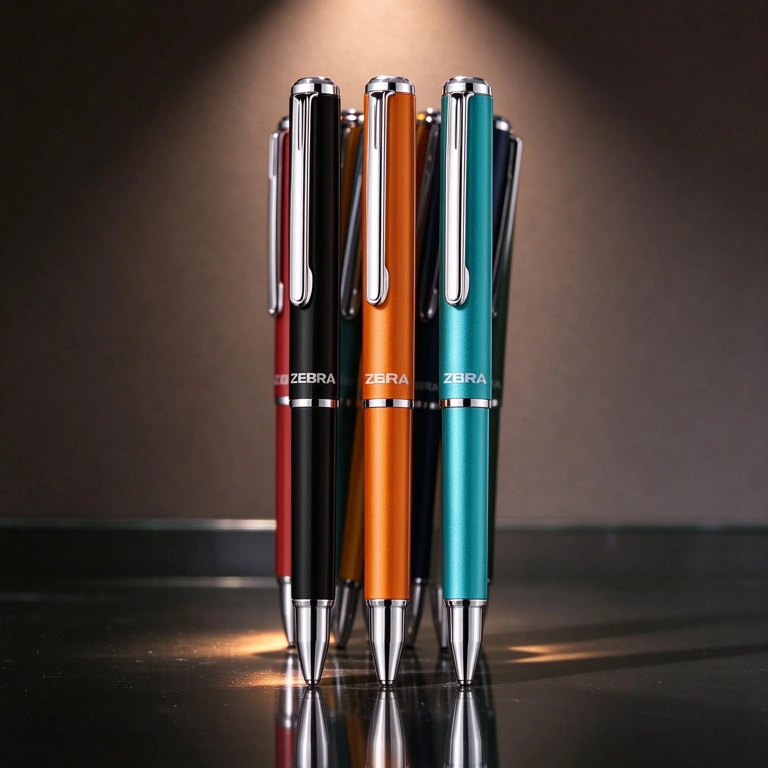 ZEBRA SL‑F1 Mini Metal Ballpoint Pen, 0.7mm Portable Metal Pole Pocket Signature Writing Pen, Business Executive Gift Stationery