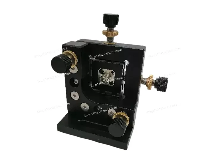 Precision Manual Fiber 4D Translation Stage FC SMA905 Coupler with Horizontal Adjustment ±2mm And Tilt Adjustment ±4 Degrees