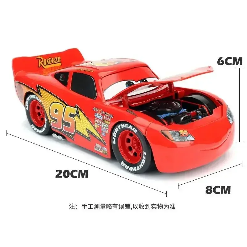 Jada 1:24 Racing car General mobilization FABULOUS LIGHTNING MCQUEEN Diecast Car Metal Alloy Model Car Toys for kids Gift