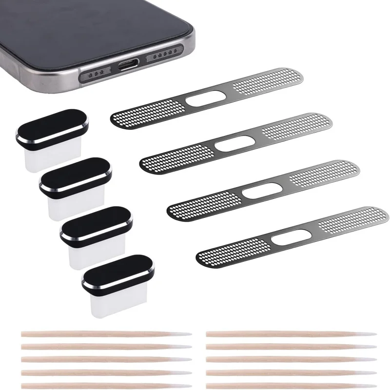 

33pcs/set Anti Dust Kit for iPhone, USB C Charging Port & Speaker Cover Plugs for iPhone 16 15 series and iPhone 17.