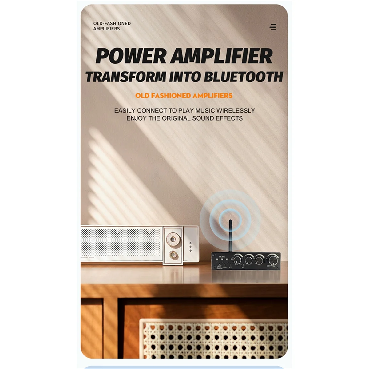 DAC Bluetooth 5.3 Audio Receiver Digital to Analog Converter 3.5mm AUX/RCA/Coaxial/USB U-Disk Karaoke Wireless Adapter