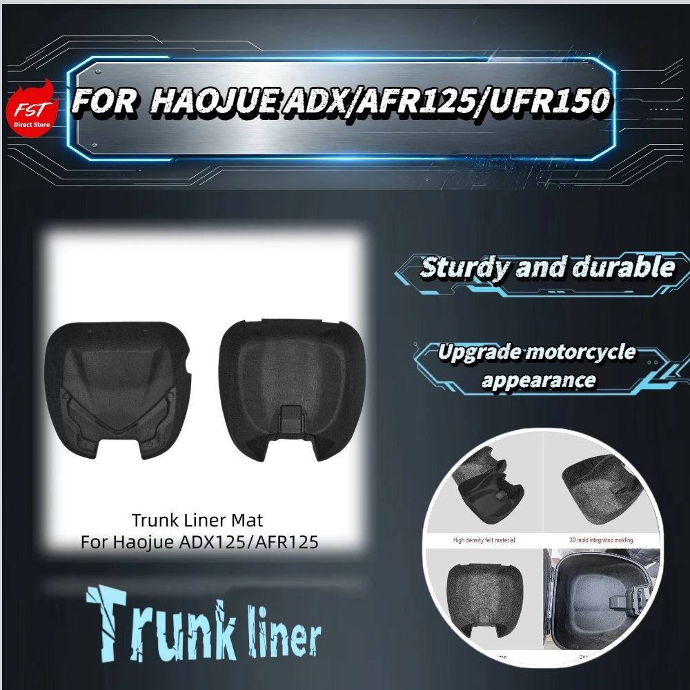 For Haojue ADX/AFR125/UFR150 Shock Buffer Felt Liner Anti-Abrasion & Washable Surface Keep Trunk Interior Clean Long-Term