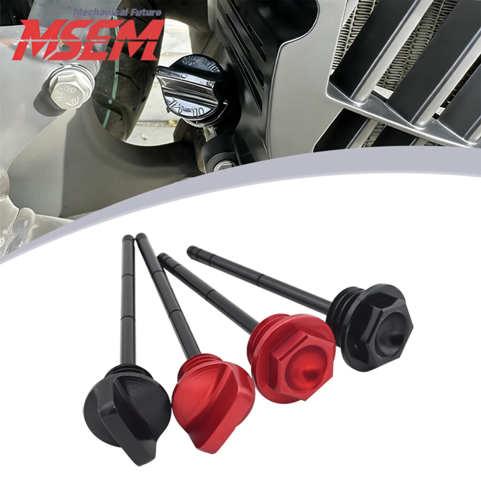 Motorcycle CNC Aluminum Oil Dipstick Gauge Plugs For Honda CRF150R CRF250X 2004-2017 CRF250R 2004-2009 CRF450R CRF450X 2005-2017