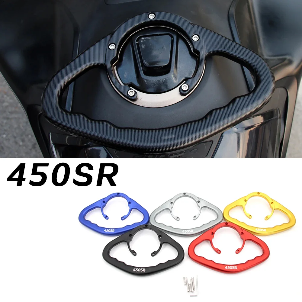 

For CF MOTO 450SR Parts Motorcycle Modified Fuel Tank Armrest Aluminum Alloy Rear Seat Handle Bracket 450 SR Accessories
