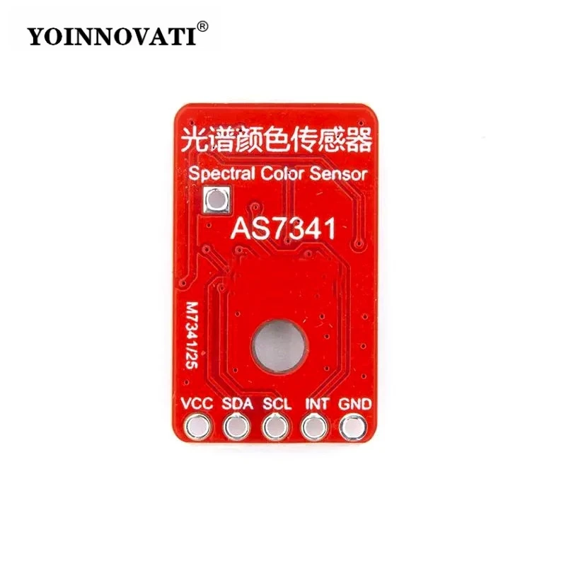 AS7341 Spectral Color Sensor, 11-Channel Module for Ambient Light, Flicker Detection and Color Recognition I2C Interface