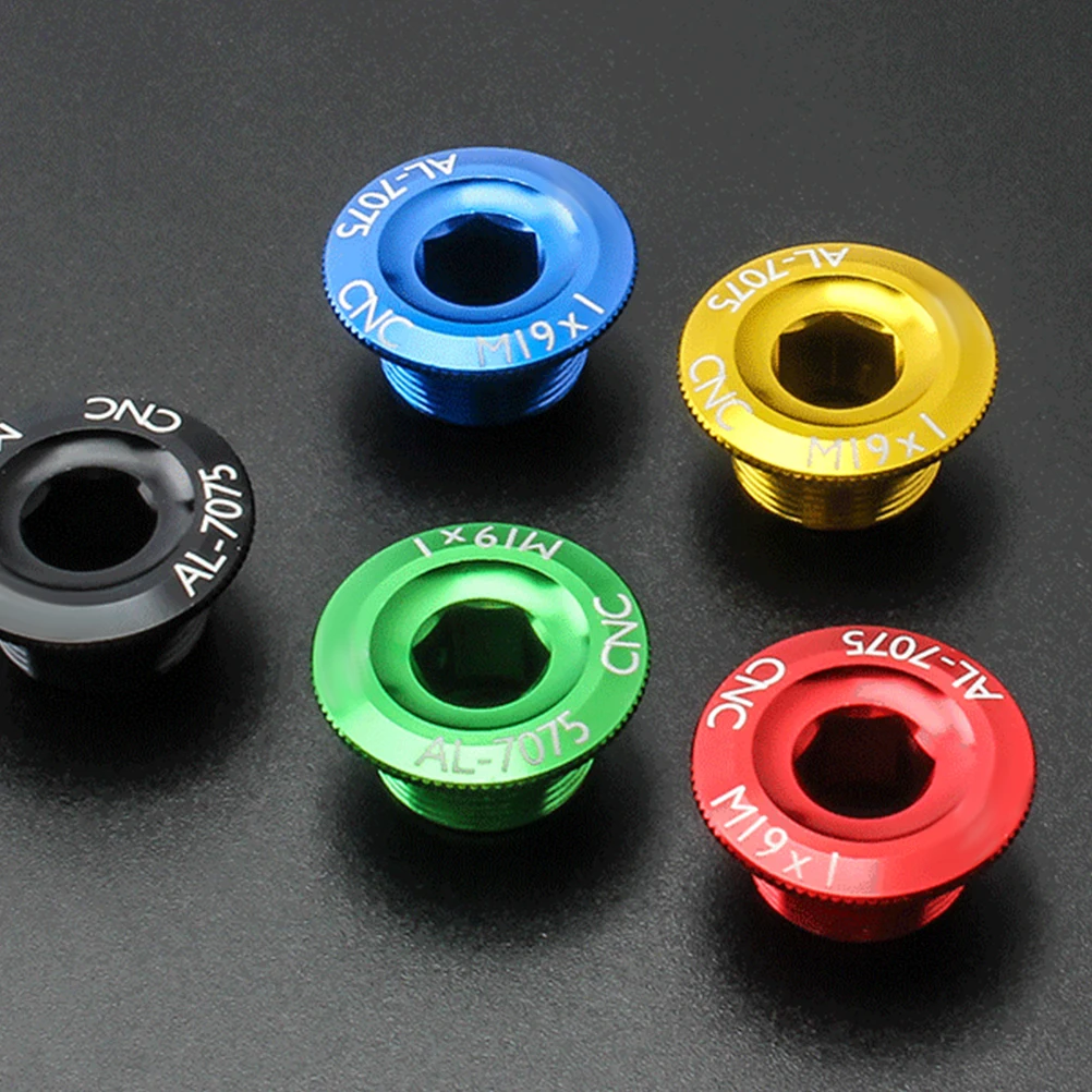 

2Pcs Crank Cover Screw Bike Bolt Aluminum Alloy Lightweight Compatible Mountain Road Bikes Accessories Hardware Riding Gear