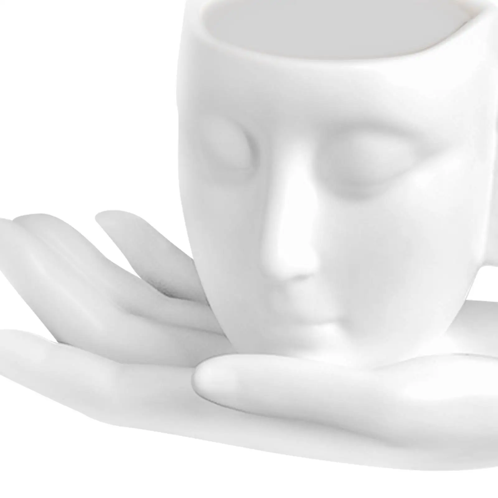 Human Face Pattern Mug 260ml Juice Water Cup Table Arts Milk Tea Mugs Ceramic Coffee Mug for Chocolate Latte Water Office