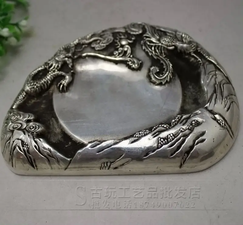 

Wholesale of cultural goods, collection of four treasures in the study, retro carving, dragon and phoenix, auspicious bronze