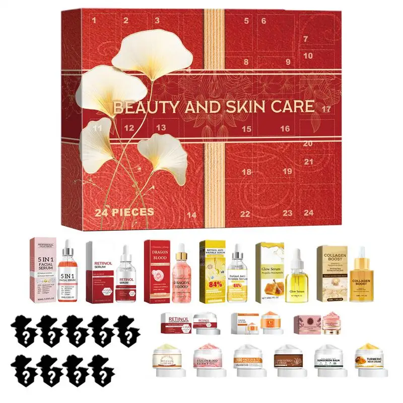 Skin Care Advent Calendar Christmas Skincare Product Advent Calendars 2024 Christmas Countdown Calendar For Women Skin Care