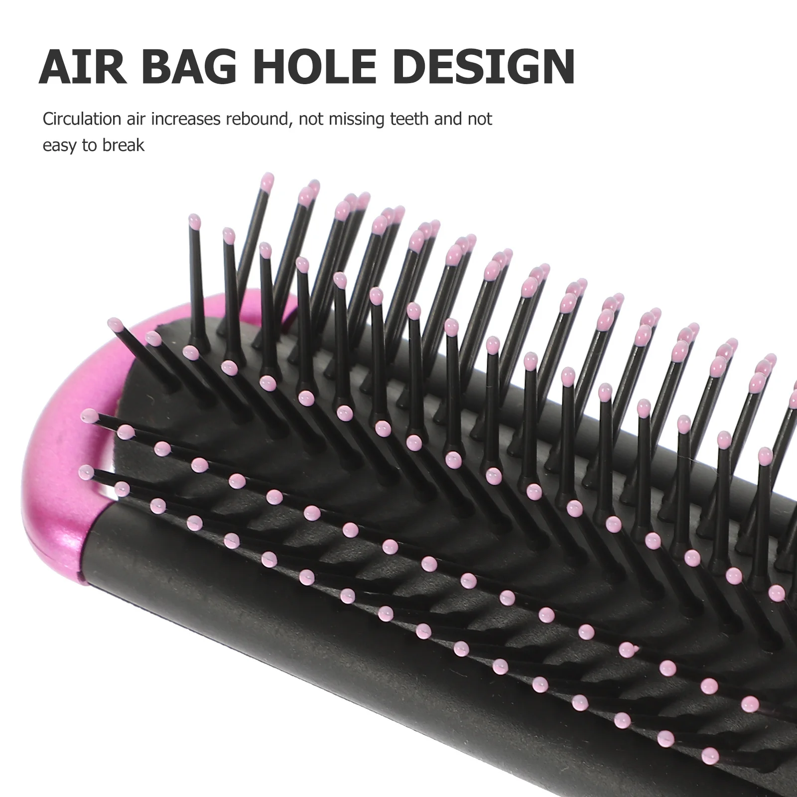 

3pcs Folding Comb Portable Hair Massage Detangling Mirror Foldable Salon Pouch Compact For Straight Curl Touch-Ups