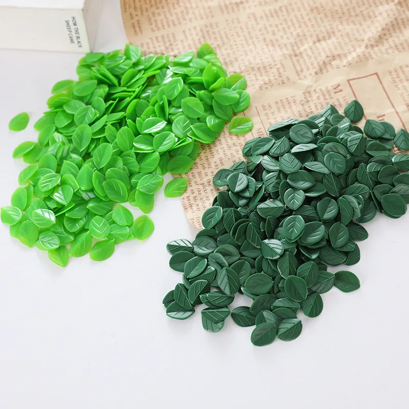 Cute Mini Resin Cartoon Leaves Flatback Ornament, Jewelry Making, Manicure Hairwear Accessories, 100 PCs/Lot