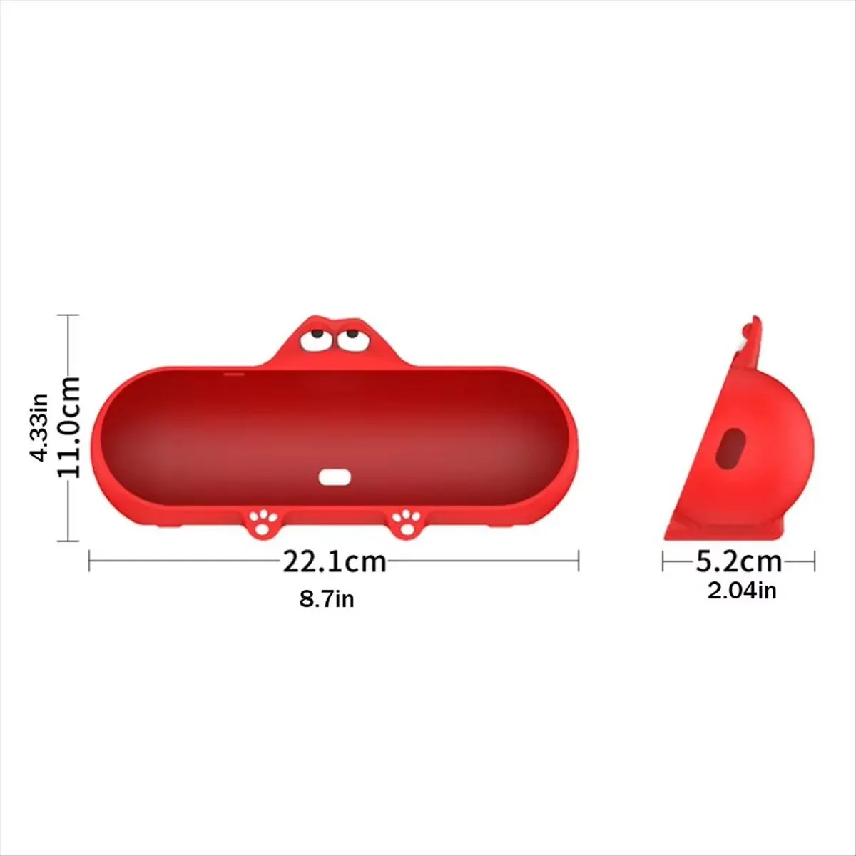 ABKM Funda Protectora de Silicona para Altavoz Bluetooth Beats Pill (Lanzamiento 2024) para Evitar Caídas, Color Rojo