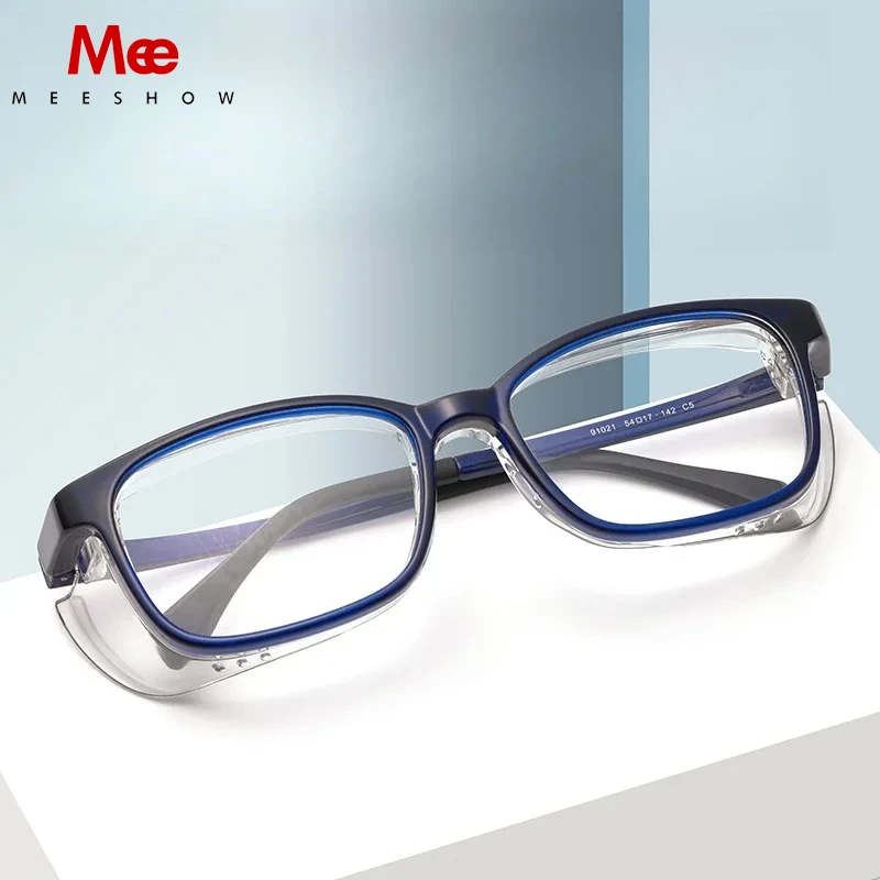 

Meeshow High quality Lightweight TR90 Windproof Cycling Goggles Anti Impact Retro Frame Detachable Eyewear