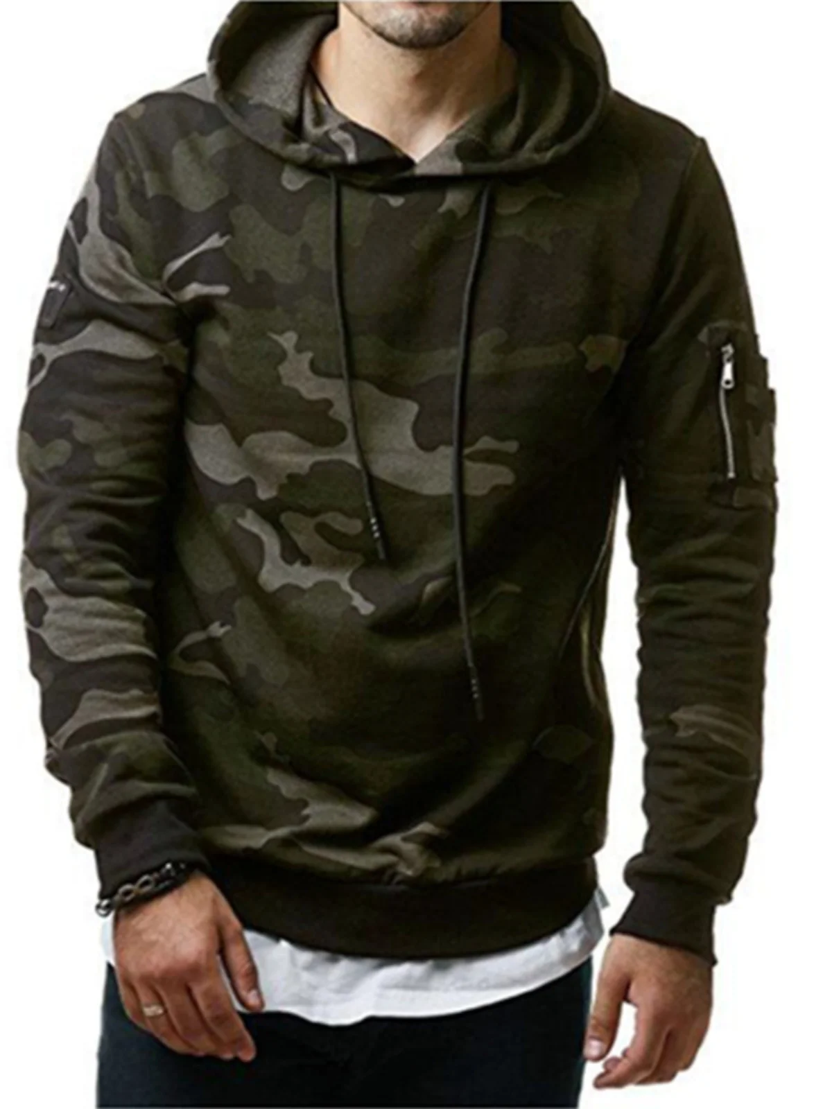 

Мужская камуфляжная куртка с капюшоном Jaet Spring Faion Urban Sle, термосумка полиэстера, обычная осенняя повседневная одежда све