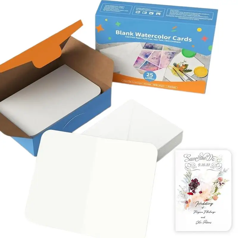 ورق احترافي للسيارة 50X ورق بطاقة بريدية للأطفال 4x6 في ملحقات الألوان المائية ورق فني لشكرًا لك ملاحظات بطاقات بريدية لـ