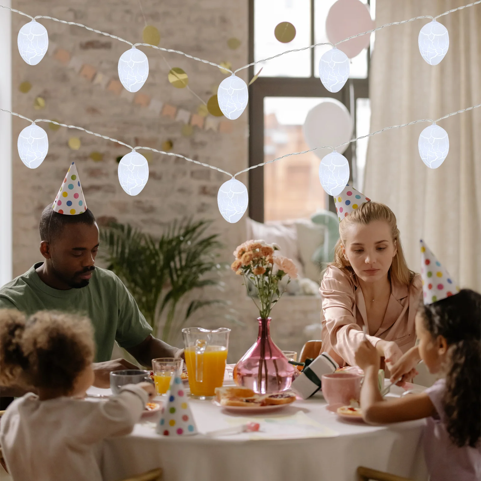 3 أمتار 20 المصابيح LED سلسلة ضوء البيض تعمل أضواء عيد الفصح الجنية لديكور غرفة نوم الزفاف ضوء عيد الفصح #4