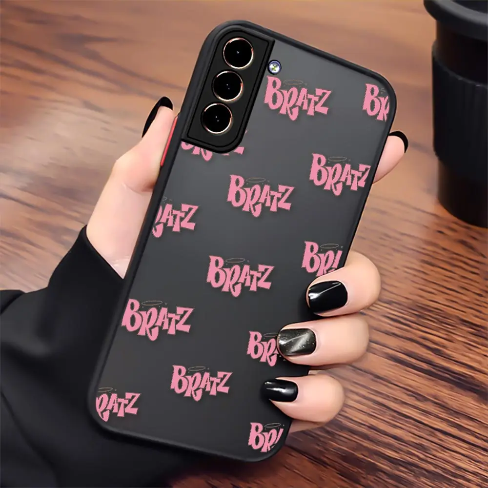 Bratz Doll Cartoon For Samsung S24 Case S21 FE S22 S23 Plus S10 Funda For Galaxy S24 Ultra Cases S9 Shockproof Matte Phone Cover